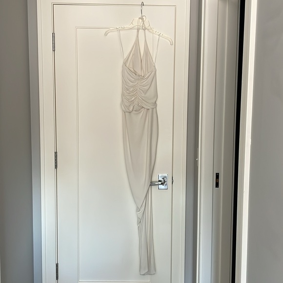 SOLD NWT ALEXANDRE VAUTHIER Ruched stretch-jersey halterneck gown size 36 - Picture 5 of 10